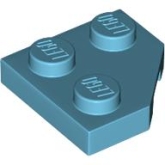 LEGO Plaat 2x2 Hoek Wedge AZUURBLAUW (100 stuks) LEGO Plaat 2x2 Hoek Wedge AZUURBLAUW (100 stuks)