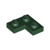 LEGO Plaat 2x2 Hoek DONKERGROEN (100 stuks)