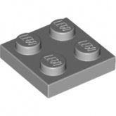LEGO Plaat 2x2 LICHTGRIJS (100 stuks) LEGO Plaat 2x2 LICHTGRIJS (100 stuks)