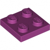 LEGO Plaat 2x2 MAGENTA (100 stuks) LEGO Plaat 2x2 MAGENTA (100 stuks)