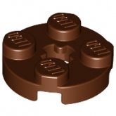 LEGO Plaat 2x2 Rond BRUIN (100 stuks) LEGO Plaat 2x2 Rond BRUIN (100 stuks)