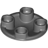 LEGO Plaat 2x2 Rond met Ronde Onderzijde DONKERGRIJS (100 stuks) LEGO Plaat 2x2 Rond met Ronde Onderzijde DONKERGRIJS (100 stuks)