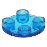 LEGO Plaat 2x2 Rond met Ronde onderzijde TRANSPARANT DONKERBLAUW LEGO Plaat 2x2 Rond met Ronde onderzijde TRANSPARANT DONKERBLAUW