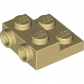 LEGO Plaat 2x2 met Zij-noppen BEIGE (100 stuks) LEGO Plaat 2x2 met Zij-noppen BEIGE (100 stuks)