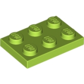 LEGO Plaat 2x3 LIMEGROEN (100 stuks) LEGO Plaat 2x3 LIMEGROEN (100 stuks)