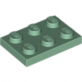 LEGO Plaat 2x3 ZANDGROEN (100 stuks) LEGO Plaat 2x3 ZANDGROEN (100 stuks)