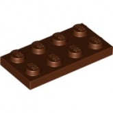 LEGO Plaat 2x4 BRUIN (100 stuks) LEGO Plaat 2x4 BRUIN (100 stuks)