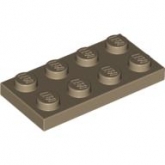 LEGO Plaat 2x4 DONKERBEIGE (100 stuks) LEGO Plaat 2x4 DONKERBEIGE (100 stuks)