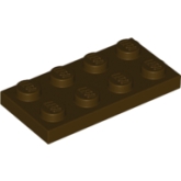 LEGO Plaat 2x4 DONKERBRUIN (100 stuks) LEGO Plaat 2x4 DONKERBRUIN (100 stuks)