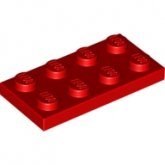LEGO Plaat 2x4 ROOD (100 stuks) LEGO Plaat 2x4 ROOD (100 stuks)