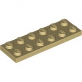 LEGO Plaat 2x6 BEIGE  (100 stuks) LEGO Plaat 2x6 BEIGE  (100 stuks)