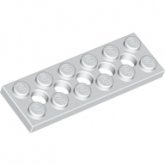 LEGO Plaat 2x6 met Gaten WIT (10 stuks) LEGO Plaat 2x6 met Gaten WIT (10 stuks)
