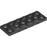 LEGO Plate 2x6x2/3 with 4 Studs on Side BLACK (100 pcs)