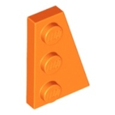 LEGO Plaat 3x2 Wedge Rechts ORANJE (100 stuks) LEGO Plaat 3x2 Wedge Rechts ORANJE (100 stuks)