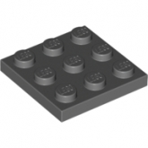 LEGO Plaat 3x3 DONKERGRIJS (100 stuks) LEGO Plaat 3x3 DONKERGRIJS (100 stuks)