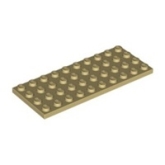 LEGO Plaat 4x10 BEIGE (10 stuks)