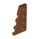 LEGO Plate 4x2 Wedge Left BROWN (100 pcs) LEGO Plate 4x2 Wedge Left BROWN (100 pcs)