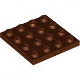 LEGO Plaat 4x4 BRUIN (100 stuks)