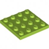 LEGO Plaat 4x4 LIMEGROEN (100 stuks)