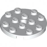 LEGO Plaat 4x4 Rond WIT (100 stuks) LEGO Plaat 4x4 Rond WIT (100 stuks)