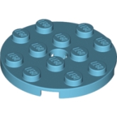 LEGO Plaat 4x4 Rond AZUURBLAUW (100 stuks) LEGO Plaat 4x4 Rond AZUURBLAUW (100 stuks)