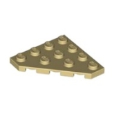 LEGO Plate 4x4 Wedge TAN (100 pcs) LEGO Plate 4x4 Wedge TAN (100 pcs)