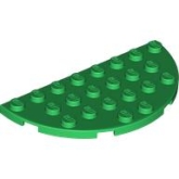 LEGO Plaat 4x8 Halfrond GROEN (100 stuks) LEGO Plaat 4x8 Halfrond GROEN (100 stuks)