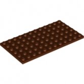 LEGO Plaat 6x12 BRUIN