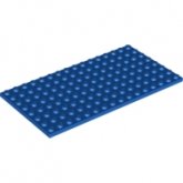 LEGO Plaat 8x16 BLAUW