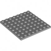 LEGO Plaat 8x8 LICHTGRIJS (100 stuks)