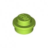 LEGO Plaat Rond 1x1 LIMEGROEN (100 stuks)