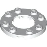 LEGO Plaat Rond 4x4 Open WIT (100 stuks) LEGO Plaat Rond 4x4 Open WIT (100 stuks)