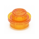LEGO Plaat Rond 1x1 TRANSPARANT ORANJE (100 stuks) LEGO Plaat Rond 1x1 TRANSPARANT ORANJE (100 stuks)