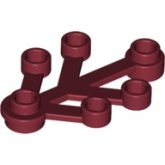 LEGO Plant 4x3 DONKERROOD (10 stuks)
