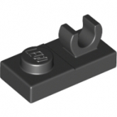 LEGO Plaat 1x2 met Clip ZWART (100 stuks) LEGO Plaat 1x2 met Clip ZWART (100 stuks)