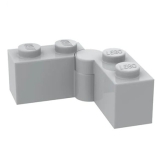 LEGO Scharnier Steen 1x4 LICHTGRIJS (10 stuks)