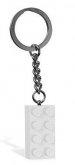 LEGO Sleutelhanger Steen 2x4 WIT LEGO Sleutelhanger Steen 2x4 WIT