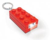 LEGO LED Sleutelhanger Steen 2x4 ROOD