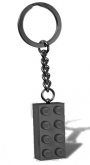 LEGO Sleutelhanger Steen 2x4 DONKERGRIJS LEGO Sleutelhanger Steen 2x4 DONKERGRIJS