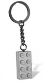 LEGO Sleutelhanger Steen 2x4 LICHTGRIJS LEGO Sleutelhanger Steen 2x4 LICHTGRIJS
