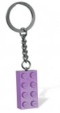 LEGO Sleutelhanger Steen 2x4 LAVENDEL LEGO Sleutelhanger Steen 2x4 LAVENDEL