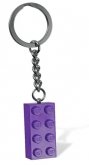 LEGO Sleutelhanger Steen 2x4 PAARS LEGO Sleutelhanger Steen 2x4 PAARS