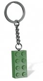 LEGO Sleutelhanger Steen 2x4 DONKERGROEN LEGO Sleutelhanger Steen 2x4 DONKERGROEN