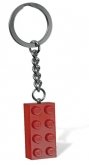 LEGO Sleutelhanger Steen 2x4 DONKERROOD LEGO Sleutelhanger Steen 2x4 DONKERROOD