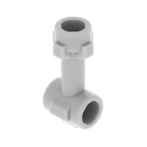 LEGO Staaf met Nop en 2 Zij-noppen LICHTGRIJS (100 stuks) LEGO Staaf met Nop en 2 Zij-noppen LICHTGRIJS (100 stuks)