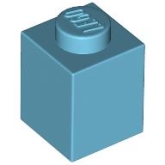 LEGO Steen 1x1 AZUURBLAUW (100 stuks) LEGO Steen 1x1 AZUURBLAUW (100 stuks)