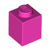 LEGO Steen 1x1 DONKERROZE (100 stuks)