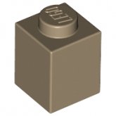 LEGO Steen 1x1 DONKERBEIGE (100 stuks) LEGO Steen 1x1 DONKERBEIGE (100 stuks)