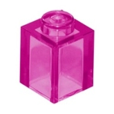 LEGO Steen 1x1 TRANSPARANT DONKERROZE (100 stuks) LEGO Steen 1x1 TRANSPARANT DONKERROZE (100 stuks)