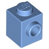 LEGO Steen 1x1 met 1 Zij-nop LICHTBLAUW (100 stuks)
